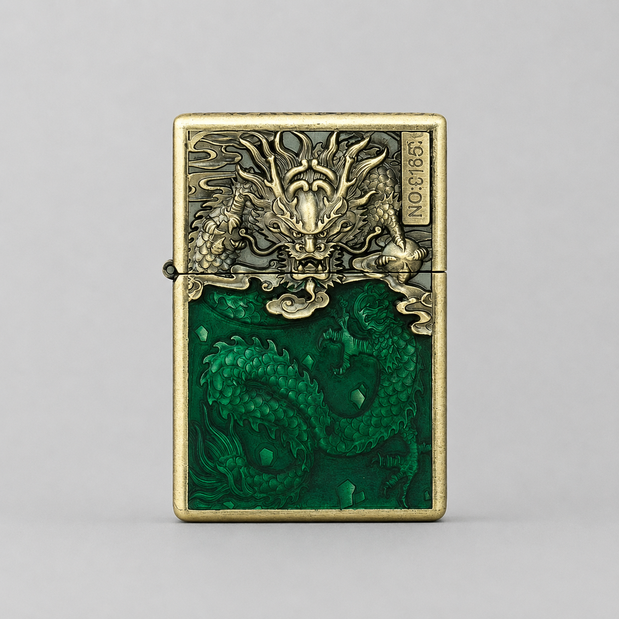 Zorro™ Embossed Chinese Style Kerosene Lighter