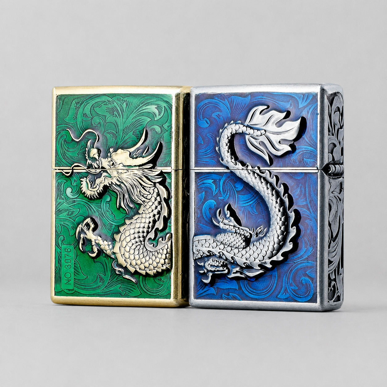 Zorro™ Embossed Chinese Style Kerosene Lighter