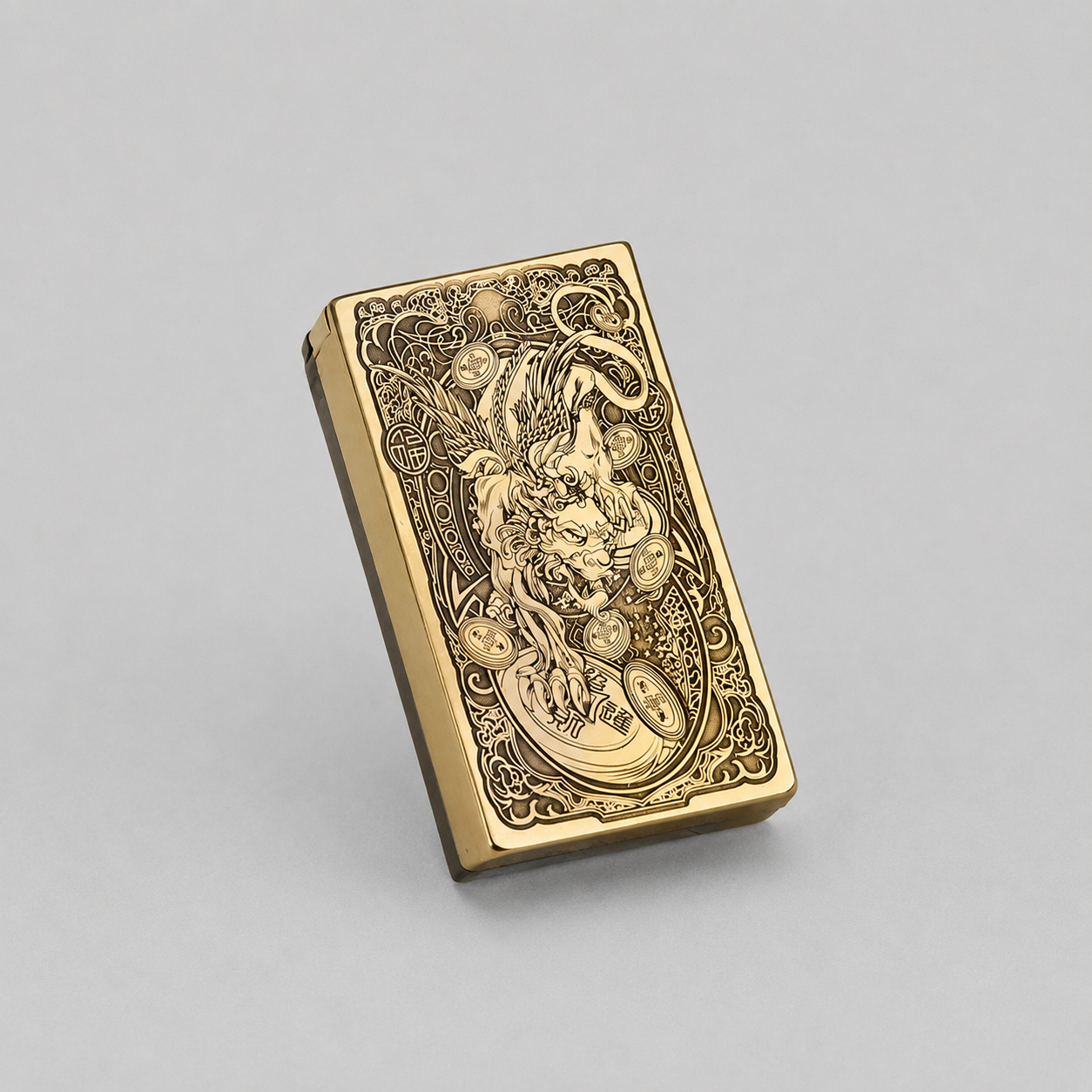 Zorro™ Automatic Lifting Brass Kerosene Lighter