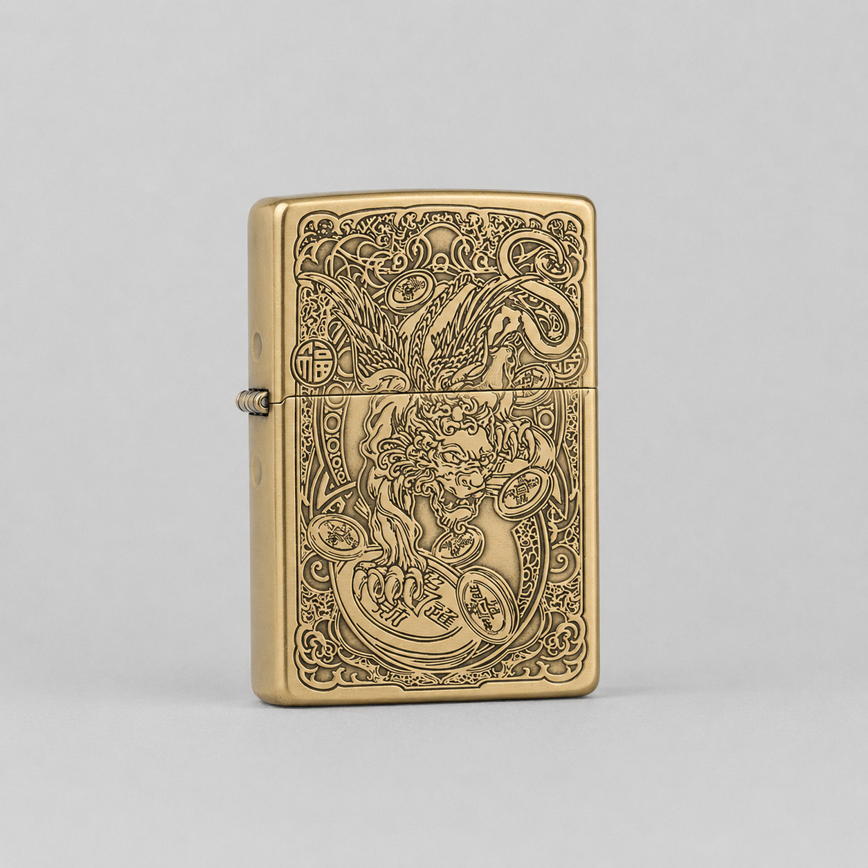 Zorro™ ZC9 Slim Carved Kerosene Lighter
