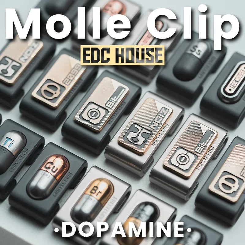 Lautie Molle Clip Gen 2 “Dopamine”, EDC HOUSE - front view