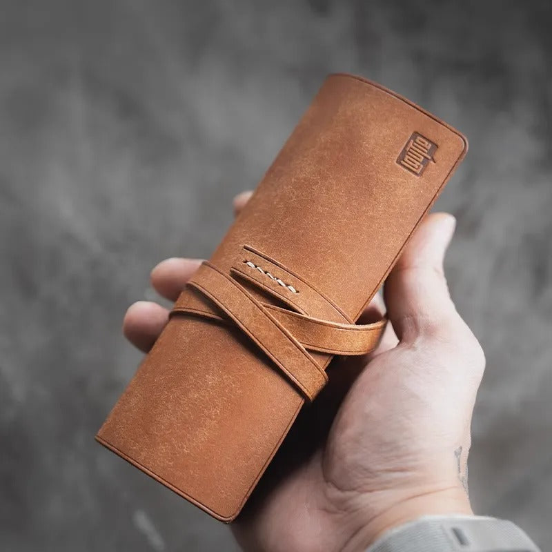 Lautie Leather Scroll for Fidget Toys - closeup