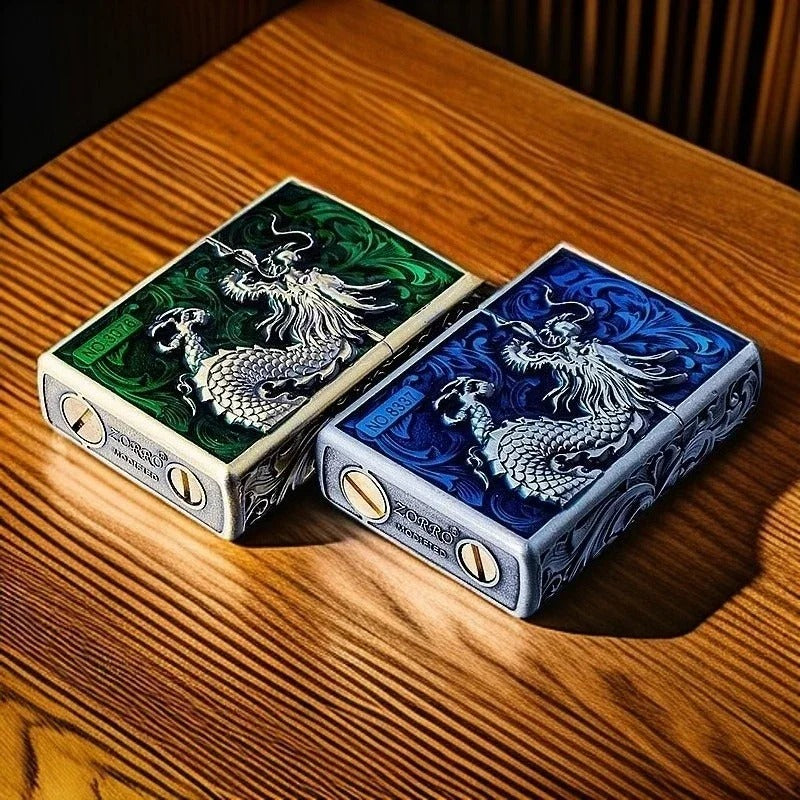 Zorro Embossed Chinese Style Kerosene Lighter - view 22