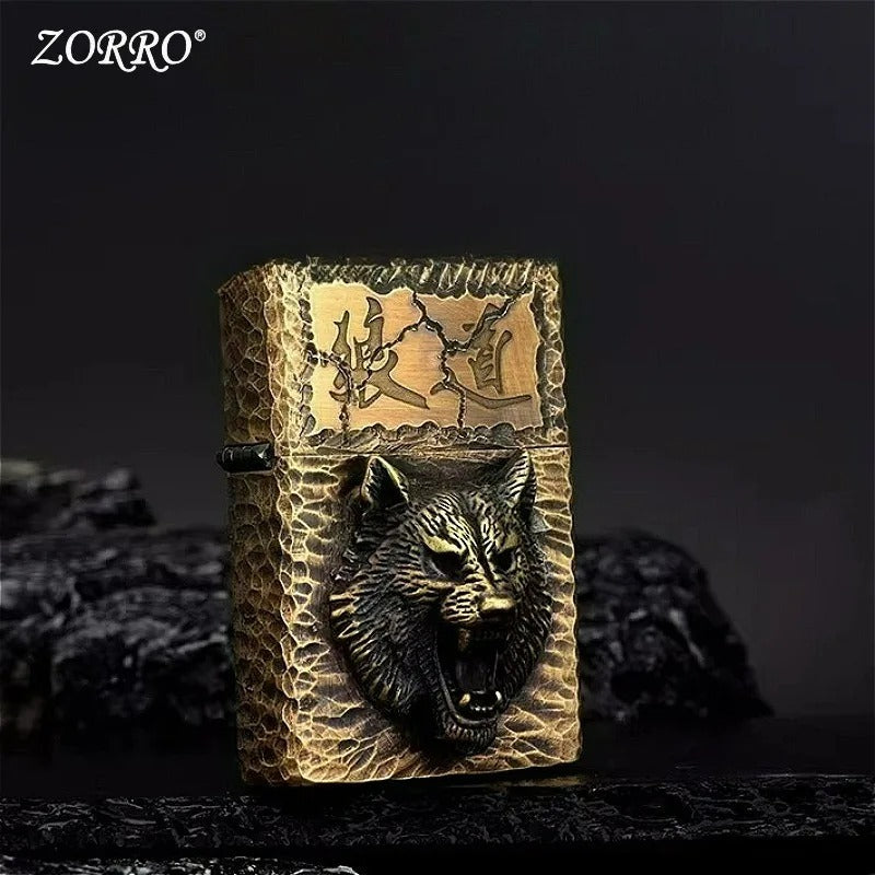 Zorro Vintage Brass Personalized Kerosene Lighter - view 15