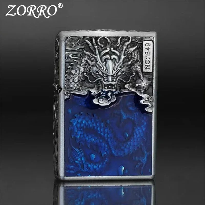 Zorro Embossed Chinese Style Kerosene Lighter - view 18