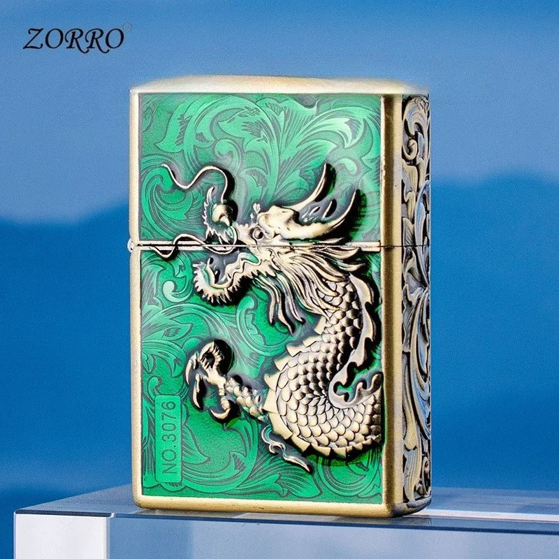 Zorro Embossed Chinese Style Kerosene Lighter - view 17
