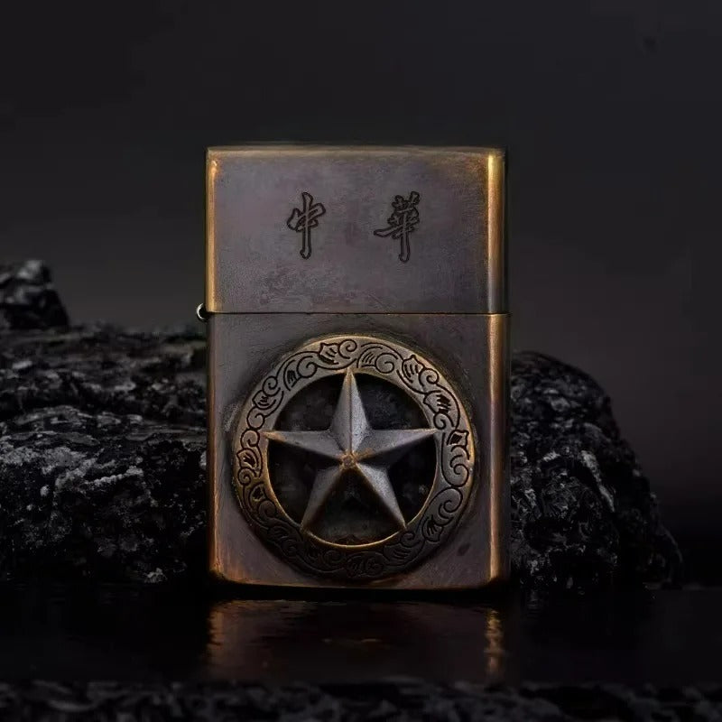 Zorro Vintage Brass Personalized Kerosene Lighter - view 7
