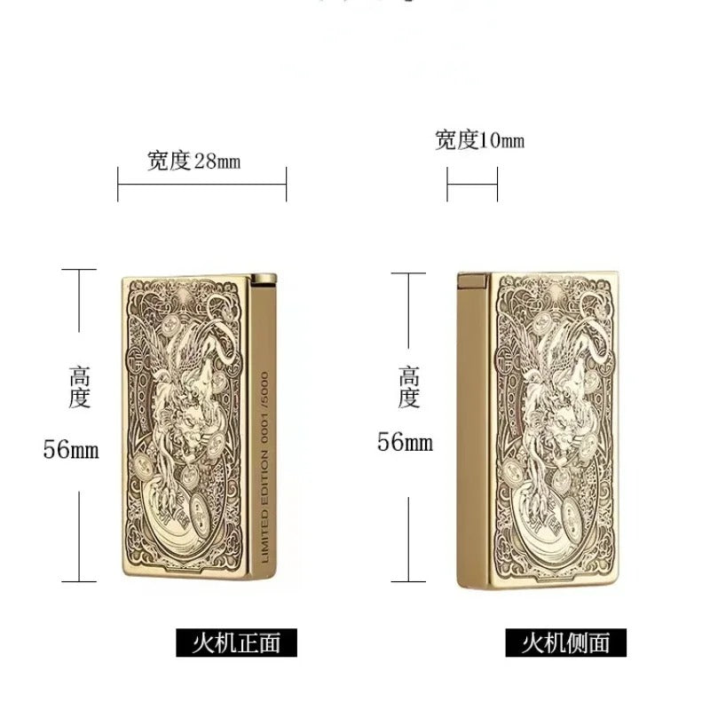 Zorro Automatic Lifting Brass Kerosene Lighter - view 12