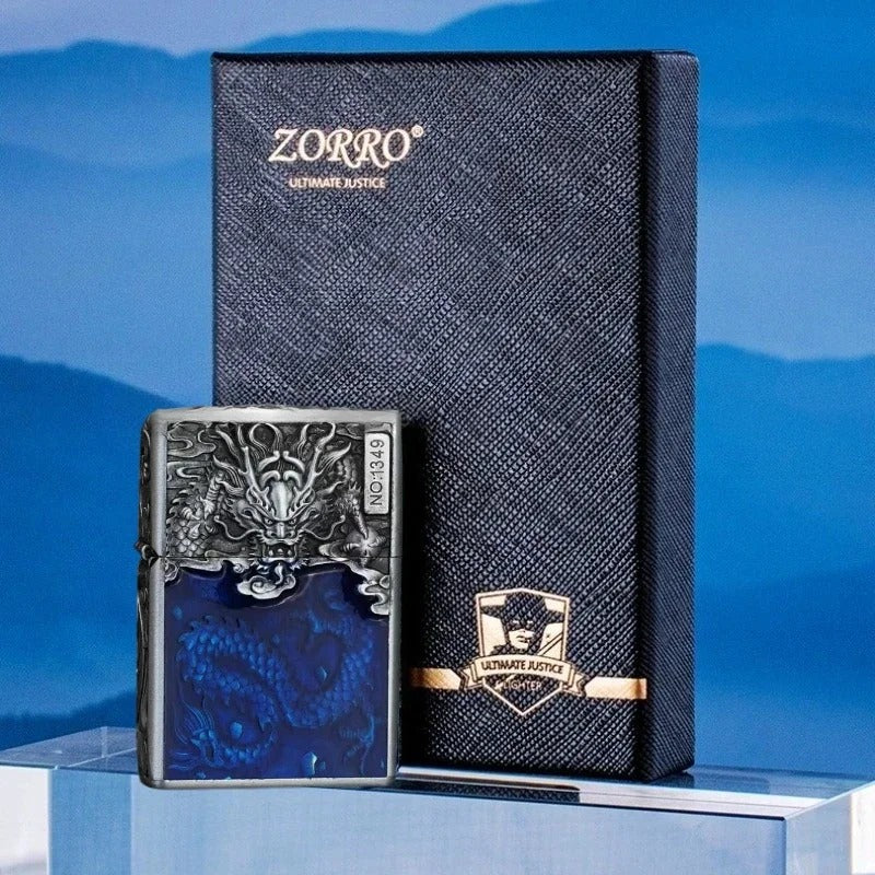 Zorro Embossed Chinese Style Kerosene Lighter - view 8