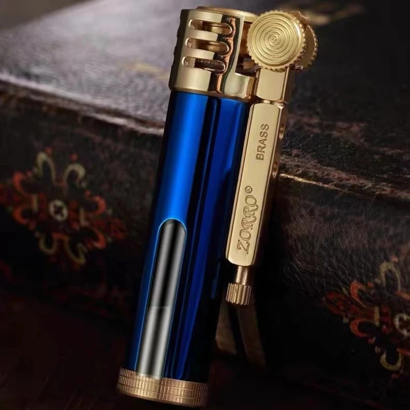 Zorro Transparent Brass Trench Oil Lighter - view 7