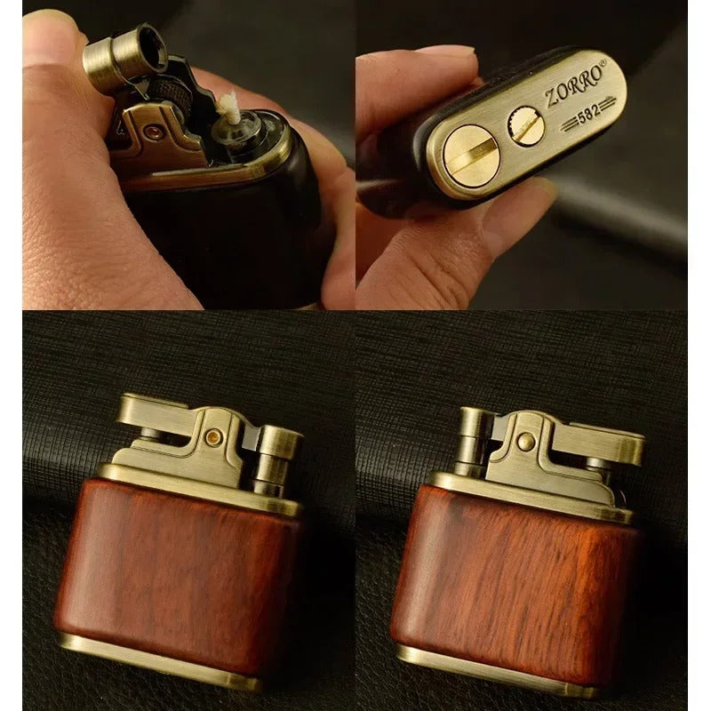 Zorro Retro Wood Metal Kerosene Lighter - view 10