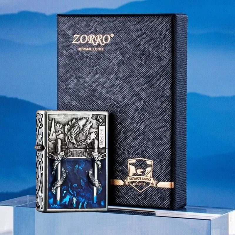 Zorro Embossed Chinese Style Kerosene Lighter - view 6