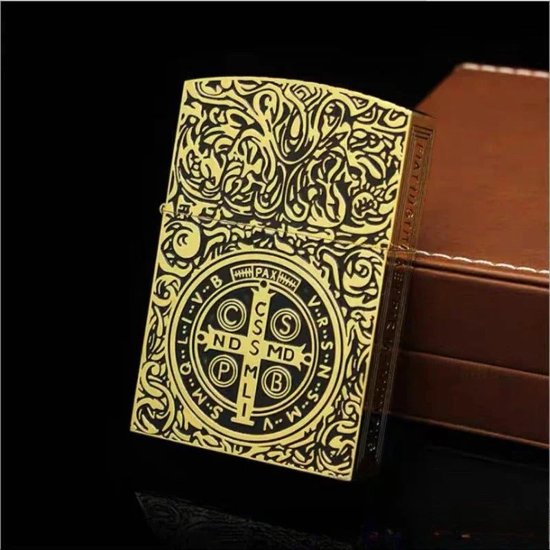 Zorro Sealed Armor Constantine Kerosene Lighter - closeup