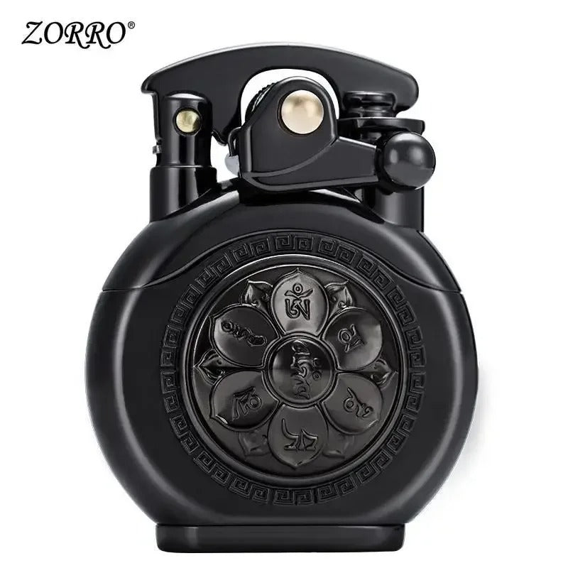 Zorro Turntable Mechanical Kerosene Lighter - alternate angle