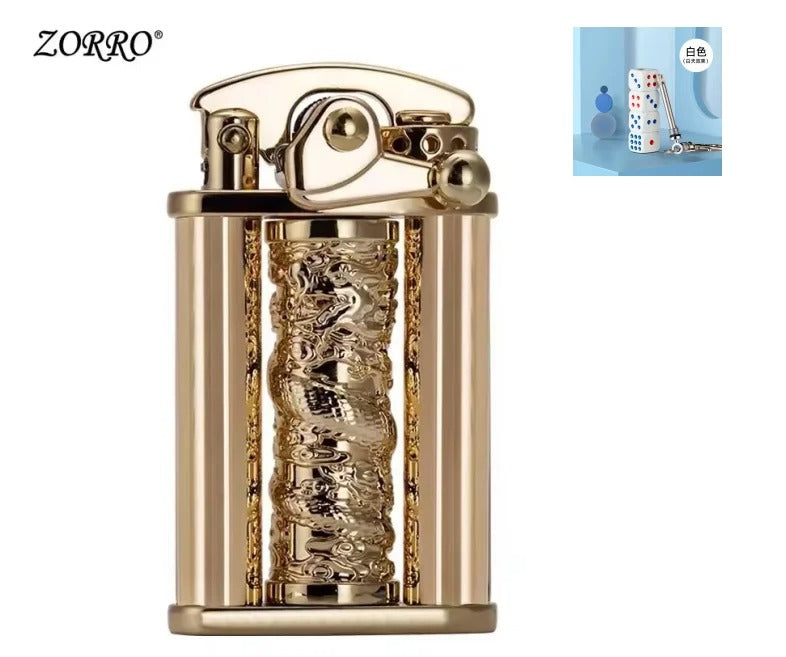 Zorro Retro Rocker Carved Lighter - view 6