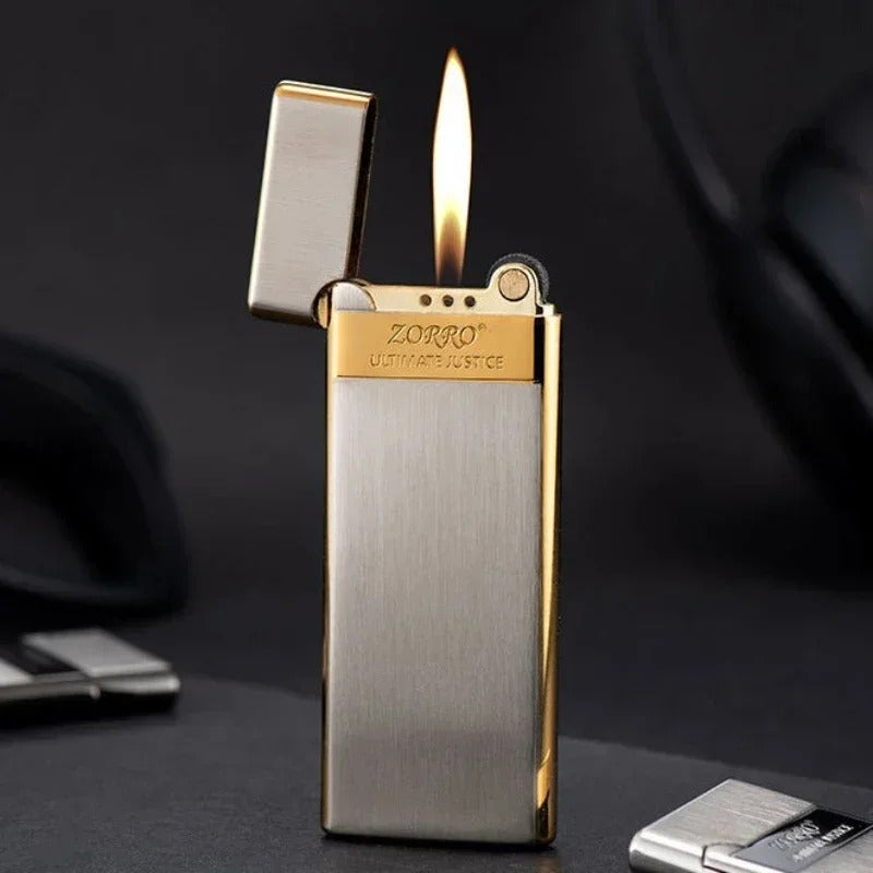 Zorro 636 Ultra-Thin Butane Wheel Lighter - closeup