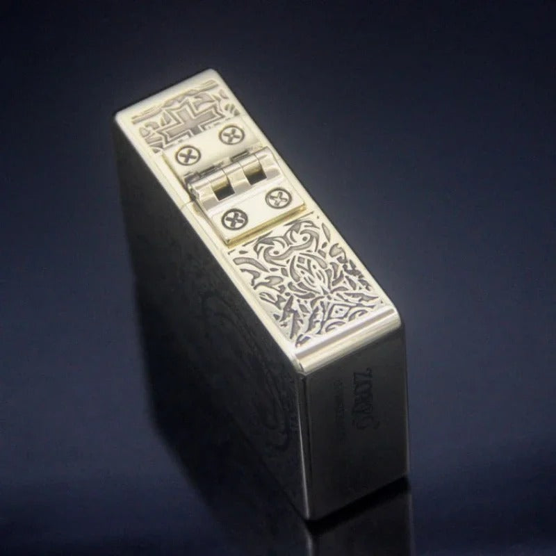 Zorro Brass Armor Kerosene Lighter - lifestyle shot
