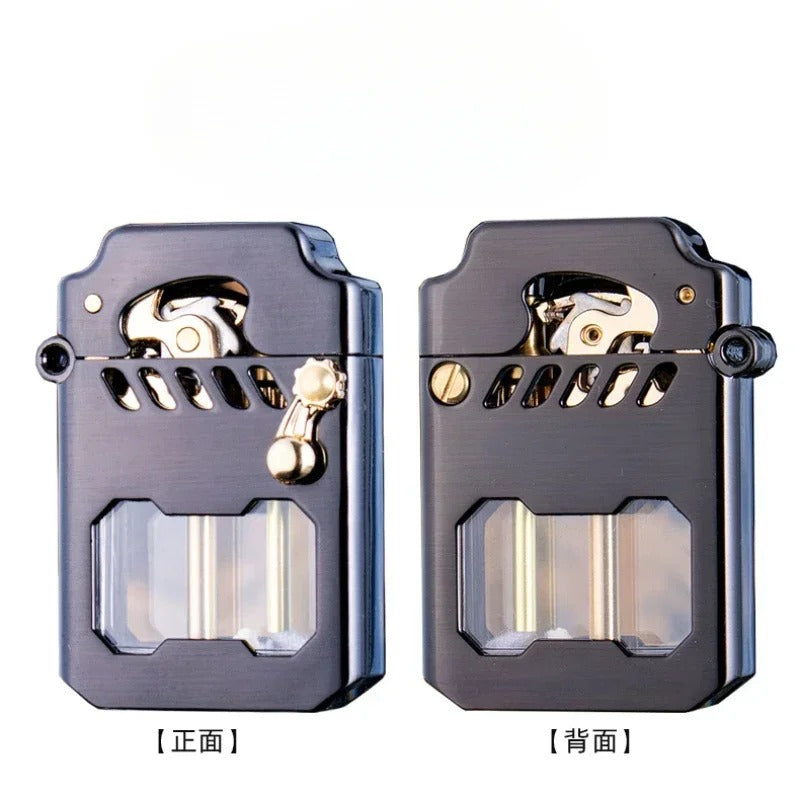 Zorro Mecha Transparent Tank Kerosene Lighter - packaging