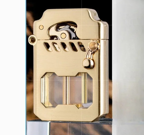 Zorro Mecha Transparent Tank Kerosene Lighter - alternate angle