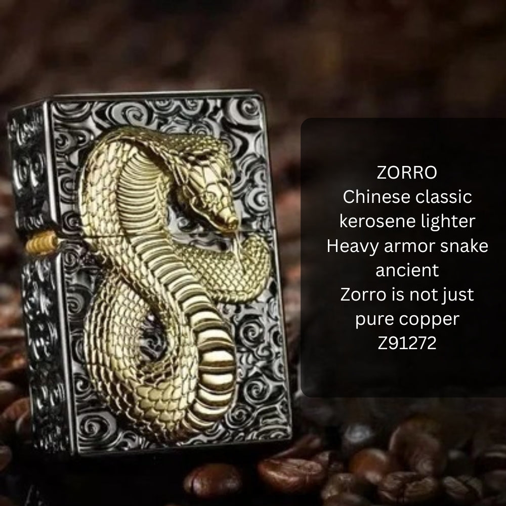 Zorro King Cobra Armor Windproof Lighter - front view
