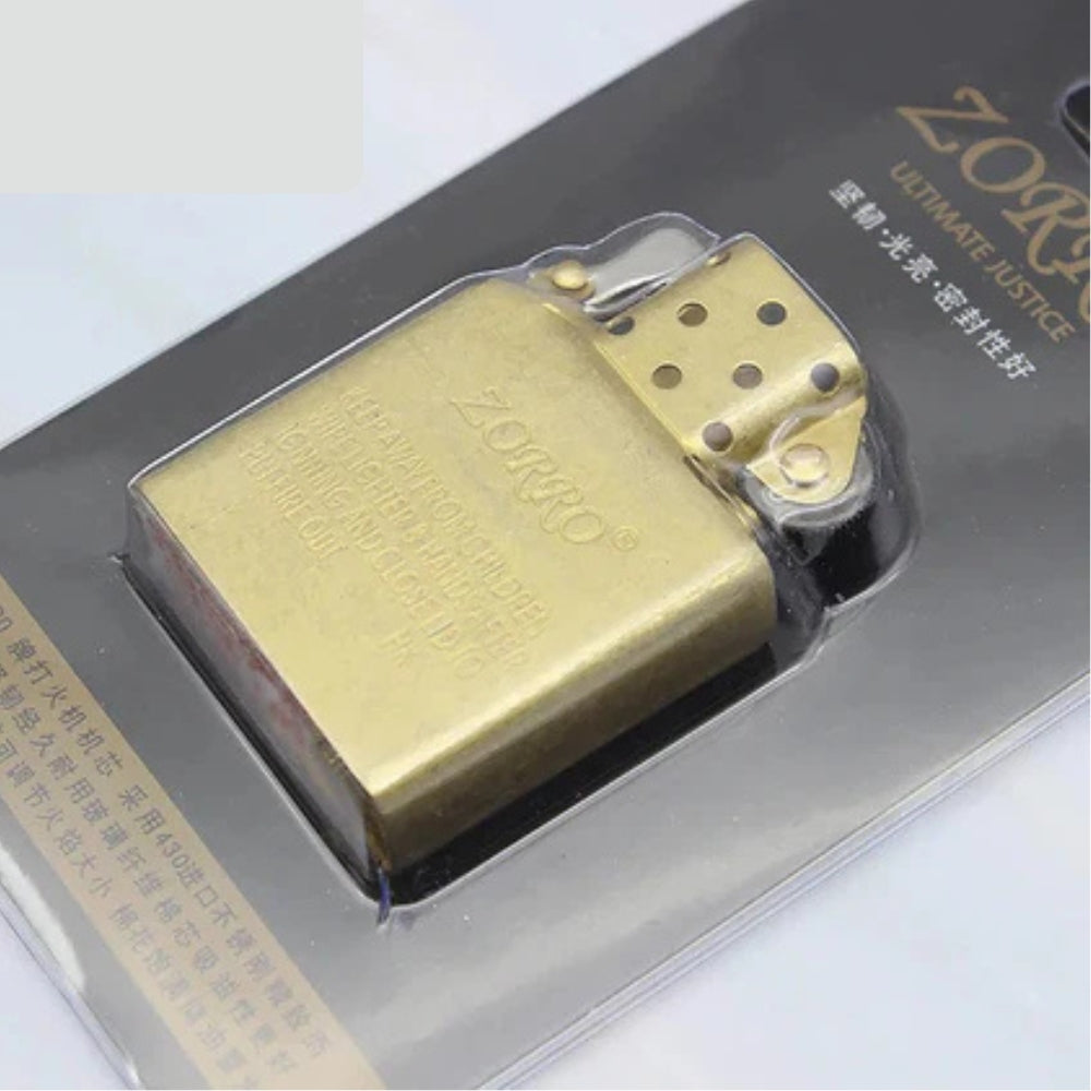Zorro Stainless Steel & Copper Lighter Insert - front view