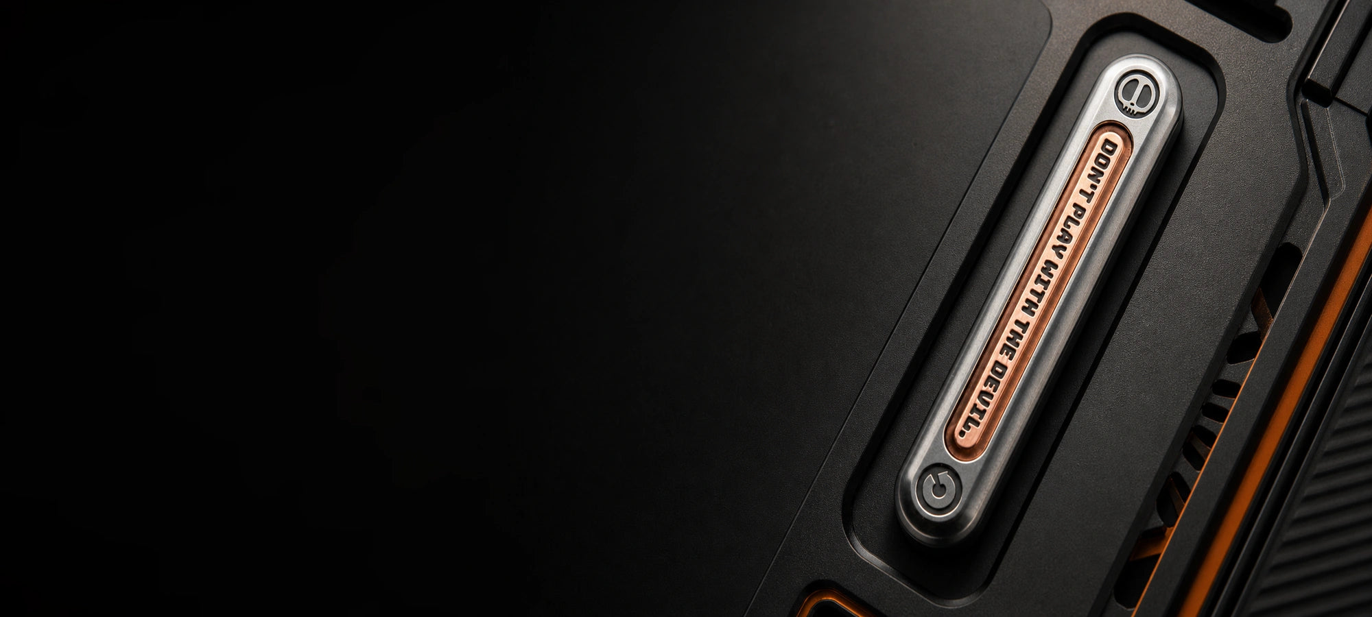 Lautie™ TOP-D Mechanical Slider on a dark precision-machined metal surface